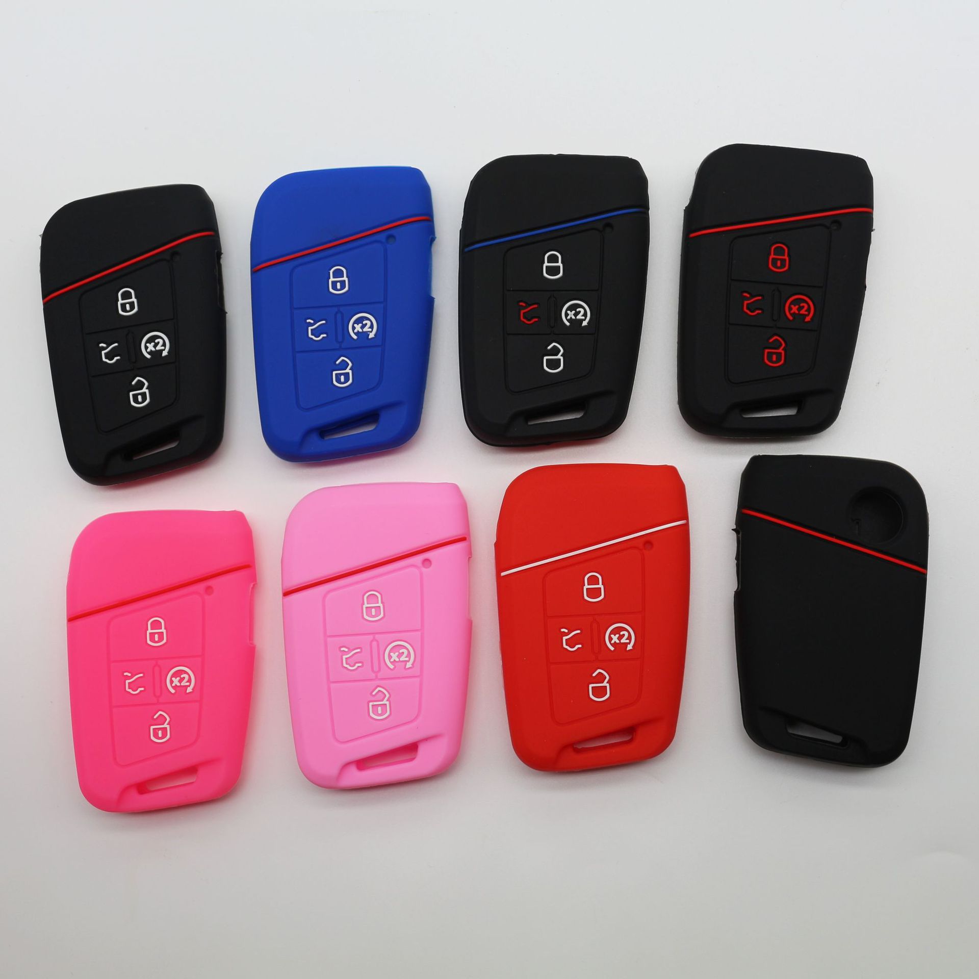 2021 Golf 8 Car Key Case Silicone Soft Rubber Car Remote Key Protective Case Key Protective Case