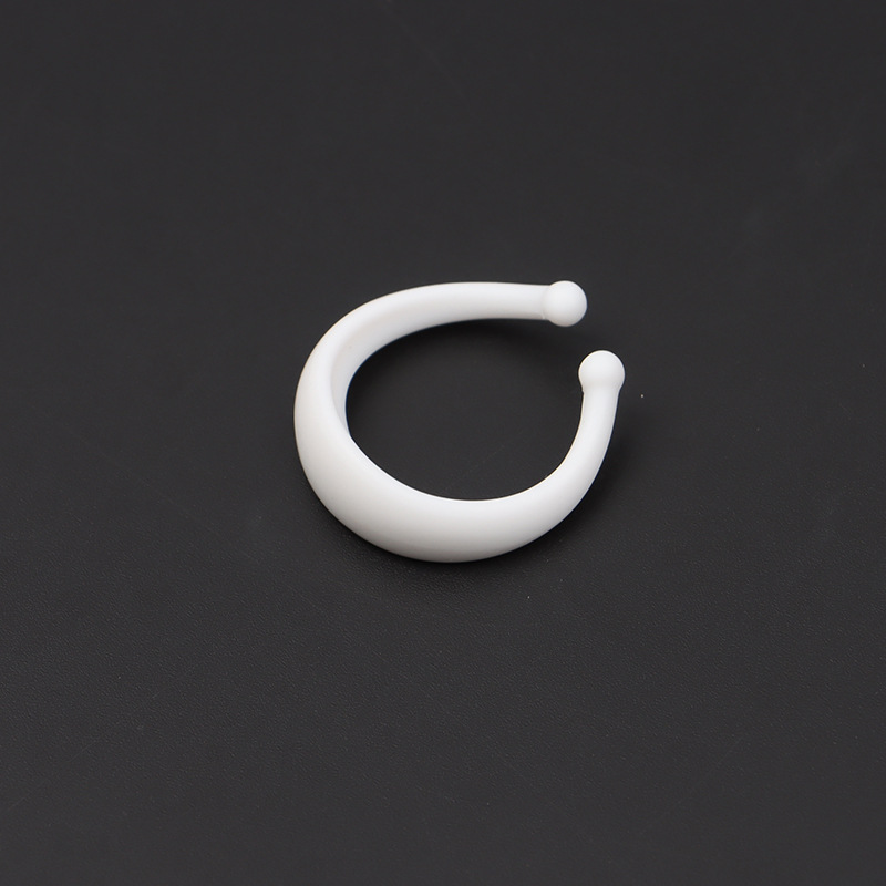 Silicone C-Shaped Foreskin Ring, Semi-Circular Delay Ring for Men, White Day & Night Set — detail image 3