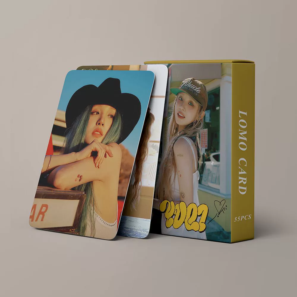 Набор фотокарточек Stray Kids, (G)I-DLE, IVE и другие — 55 лазерных карточек 59×89 мм коллекционные