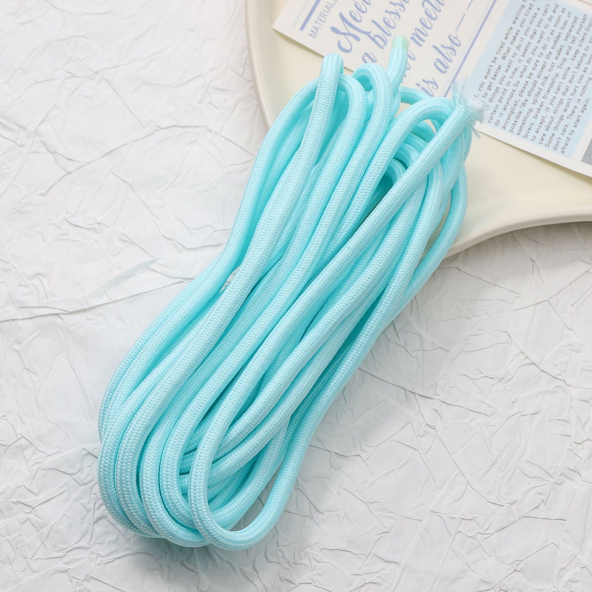 Cuerdas trenzadas de poliéster de color DIY accesorios accesorios de joyería hechos a mano cuerdas de cuentas de teléfono móvil llavero colgante paquete de material de cuerda image 26
