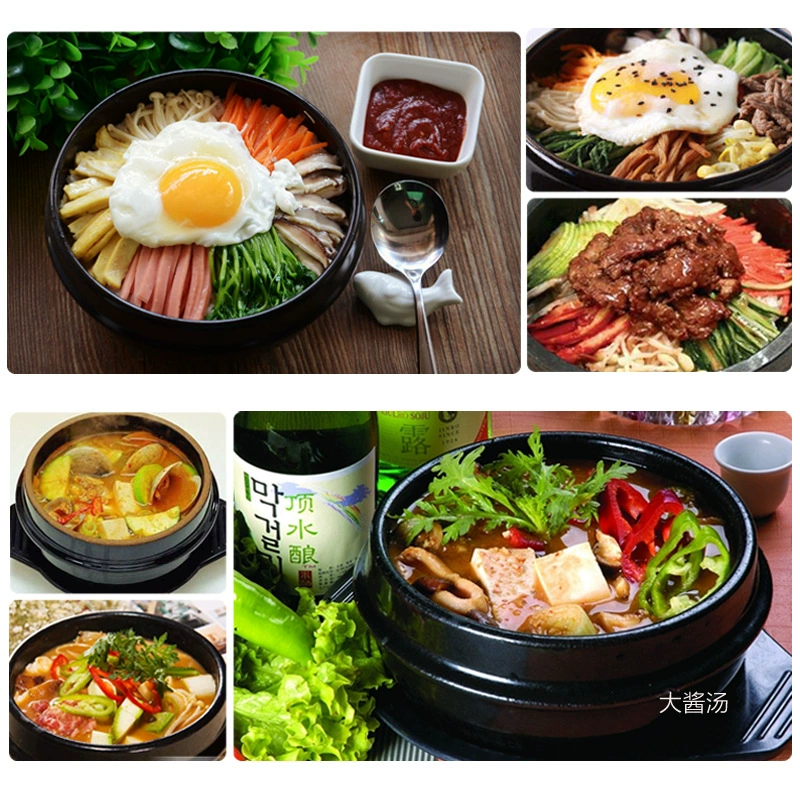 Керамический корейский каменный горшок для риса Bibimbap, миска-горшок для риса, корейский каменный горшок для пшеничного/рисового блюда, глиняный горшок для риса, небольшая кастрюля для «переправы» лапши и риса
