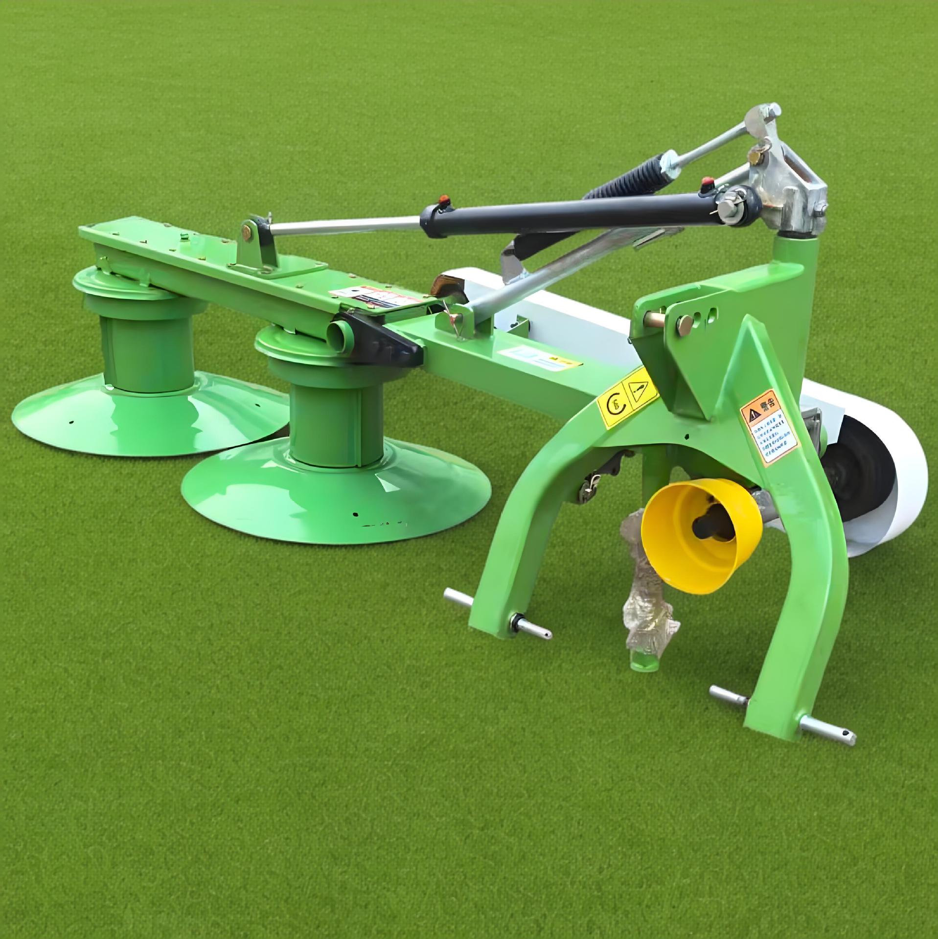 苜蓿艾草收割机新款盘式甩刀 拖拉机带的1.65米牧草收割机