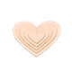 Home Decoration Handmade DIY Shaped Wood Chip Love Square Round Wood Geometric Wood Chip Laser Cutting