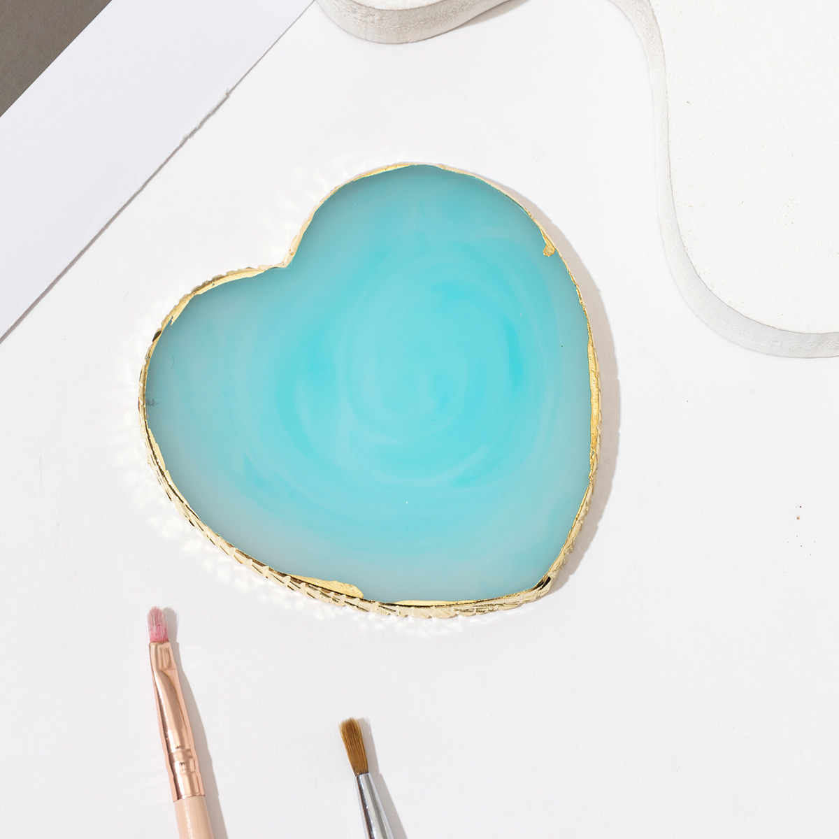 Herramientas de uñas transfronterizas paleta de uñas paleta de resina herramientas de tablero de exhibición de uñas de cristal paleta de uñas