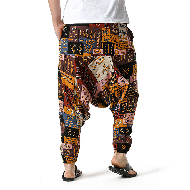 men's and women's foreign trade Harun yoga pants loose bohemian pants hanging pants moth pants 60