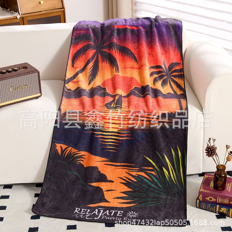 Household Coral Velvet Printed Bath Towel, Absorbent, Quick-Drying, Soft Beach Towel, Baby Bath Towel, Skin-Friendly Children's Towel Wholesale Household Coral Velvet Printed Bath Towel, Absorbent, Quick-Drying, Soft Beach Towel, Baby Bath Towel, Skin-Friendly Children's Towel Wholesale