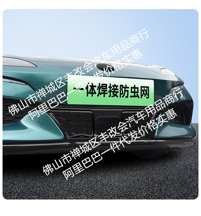 Suitable for Denza Z9GTEV, integrated welded car anti-insect net, front grille special modification decorative strip accessories