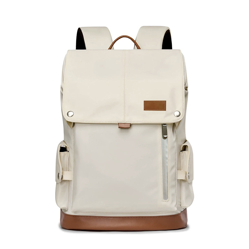Mochila de moda de color contraste de alta capacidad de 16 pulgadas bolsas de computadora mochila de ocio al aire libre para hombres y mujeres soporte LOGO personalizado