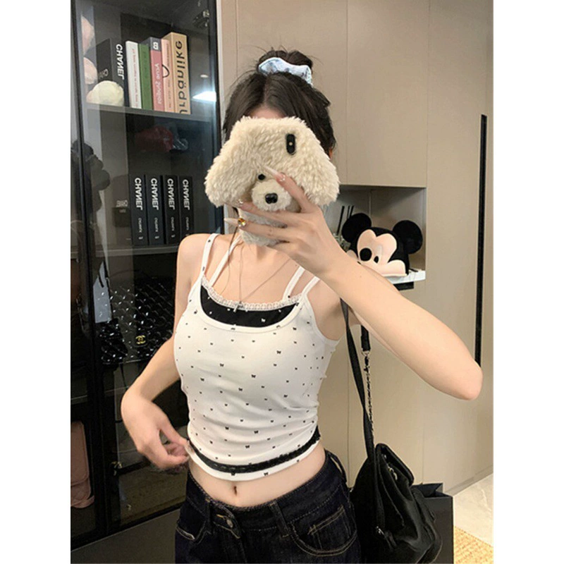 Конструктор нишевые сладкие и пряные банты поддельные два с нагрудным ковриком маленький камзол жилет женский внутри и снаружи