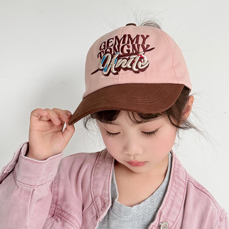 Sombrero para niños con cola de caballo alta, primavera y otoño, gorra de visera para niñas a juego, gorra de béisbol con techo vacío, sombrero para el sol de moda de todo fósforo