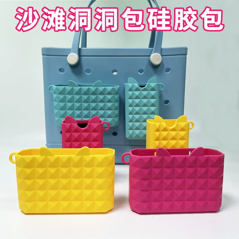 Bogg сумка силиконовый аксессуар подвеска открытый пляжная сумка мобильный телефон макияж сумка дыра сумка хранения сумка хранения сумка хранения хранения сумка