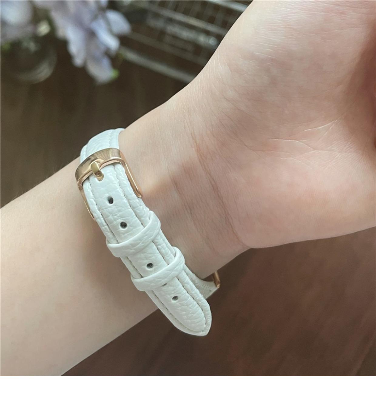适用applewatch表带女款感皮质se苹果手表iwatchs7/6/5/4/3/2详情5