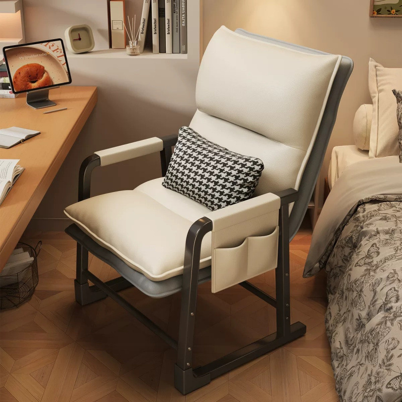 Silla de reclinación doméstica plegable confortable dormitorio respaldado dormitorio perezoso computadora de oficina sofá silla