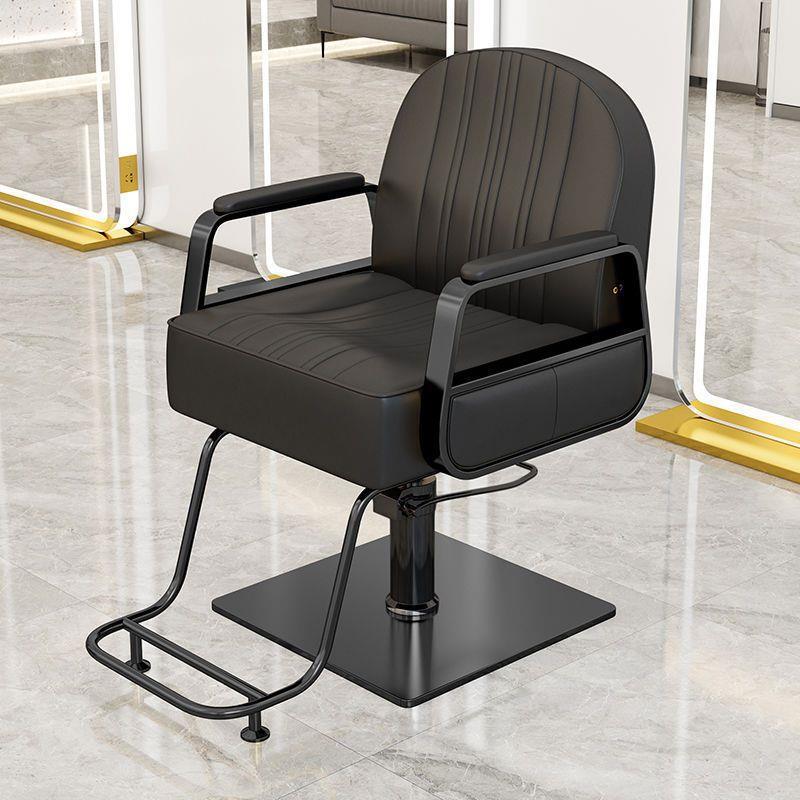 Silla de peluquería silla de salón de peluquería silla de corte de pelo silla de elevación rotativa de acero inoxidable silla de barbero image 24
