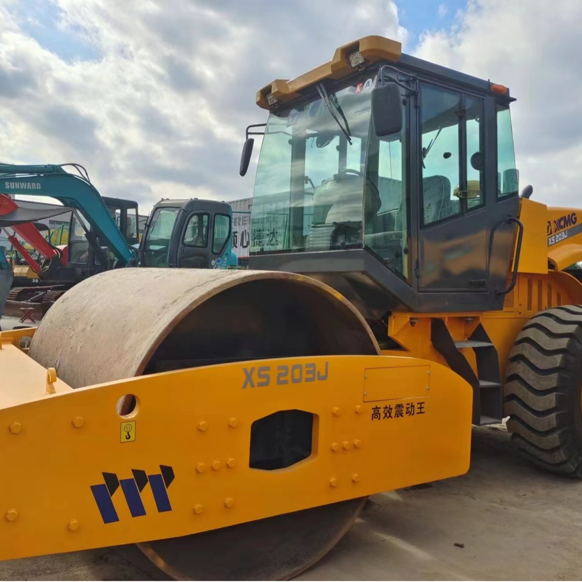 Henan usado XCMG 222J 26 toneladas rodillo 202J exportación e importación
