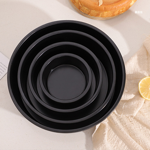 Factory Cross-border 4/6/8/10-inch loose-bottom cake pan carbon steel chiffon mold household round mousse baking tool