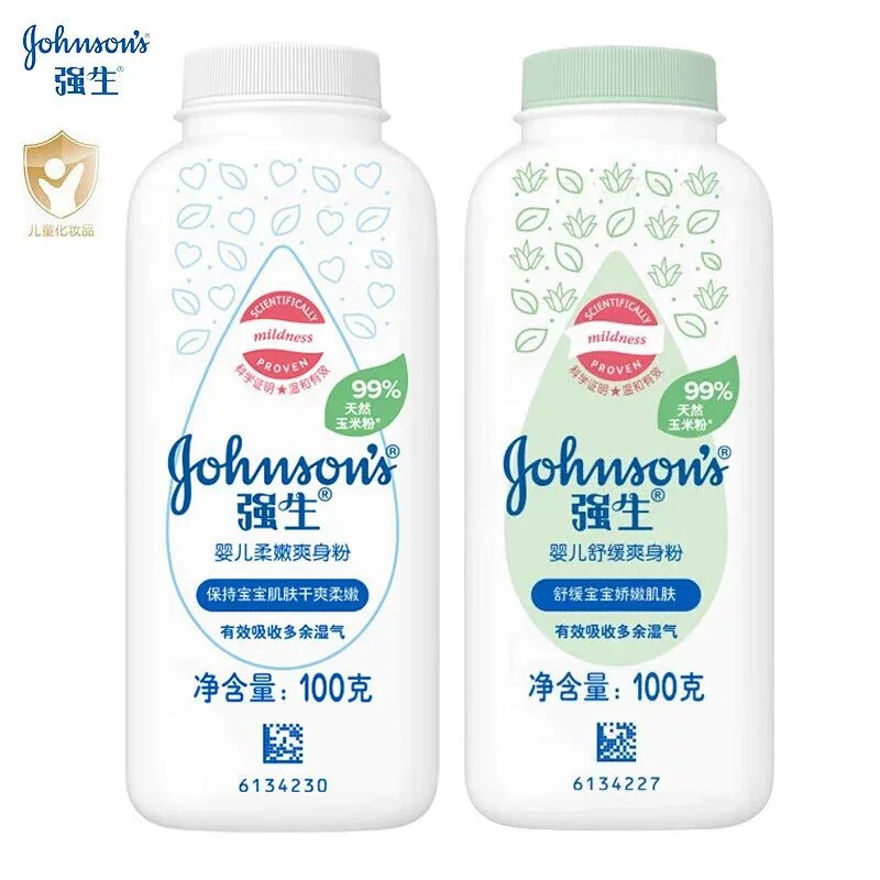 Детская тальковая пудра Johnson & Johnson для новорожденных, успокаивающая тальковая пудра для ухода за кожей детей, мягкая и освежающая тальковая пудра, 100 г/200 г