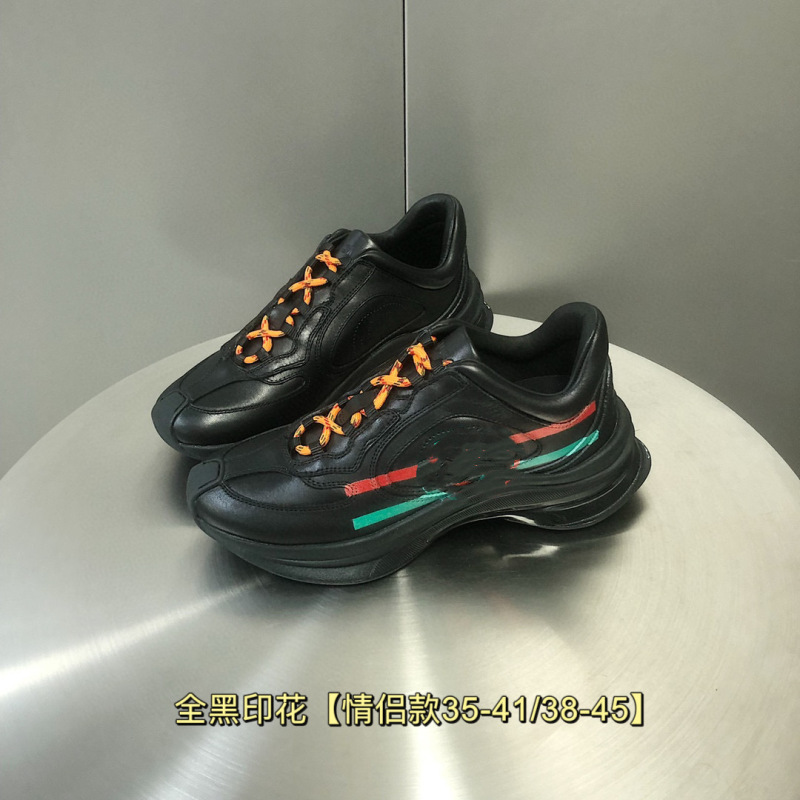 GG家Runスポーツシューズ女性ランニングシューズ2024年モデル軽量厚い底カジュアルお父さん靴男性カップルモデル女性靴|undefined