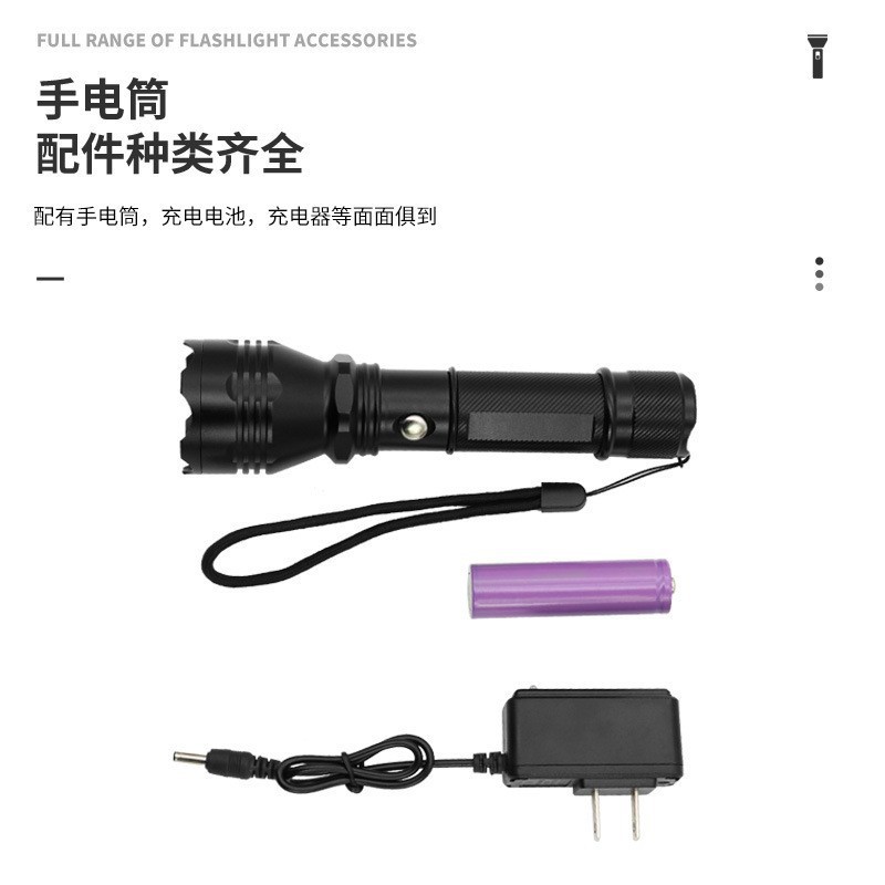 c6 손전등 + 충전기 + 배터리