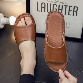 布艺拖鞋;皮质拖鞋