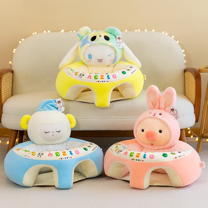 Summer silk cartoon plush sofa for baby