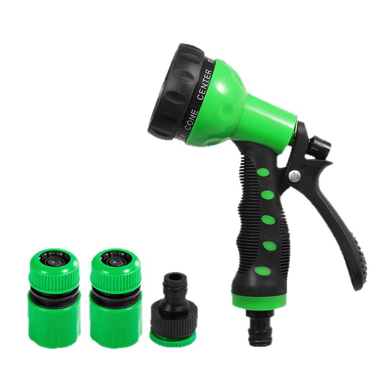 Jardinería 7 modo plástico ajustable pistola de agua pulverizador pistola de riego de flores jardín de lavado de automóviles de alta presión pistola de agua pulverizador cabeza de pistola image 6