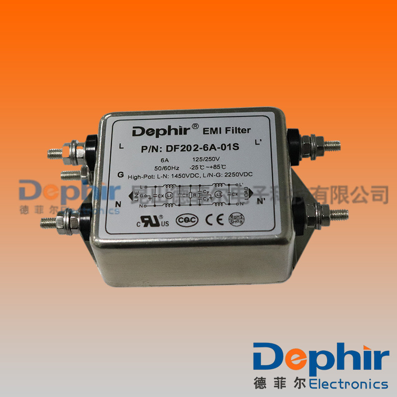【德菲尔】高性能双极直流电源滤波器 DF202Z滤波器UL/CE/CQC认证