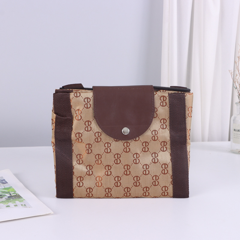 牛津布袋定制logo单肩斜挎尼龙布袋折叠袋可防水斜纹涤纶手提袋