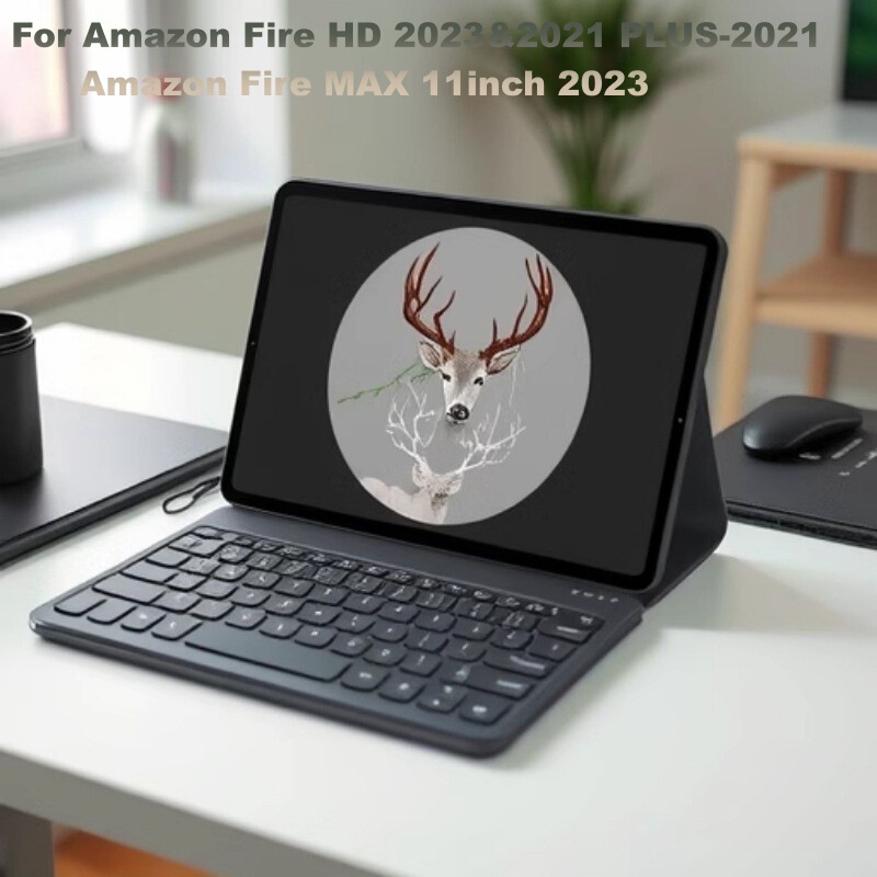 Suitable for Amazon Tablet Protective Case Hd10 Max 11inch Bluetooth Touch Keyboard Magnetic Protective Case
