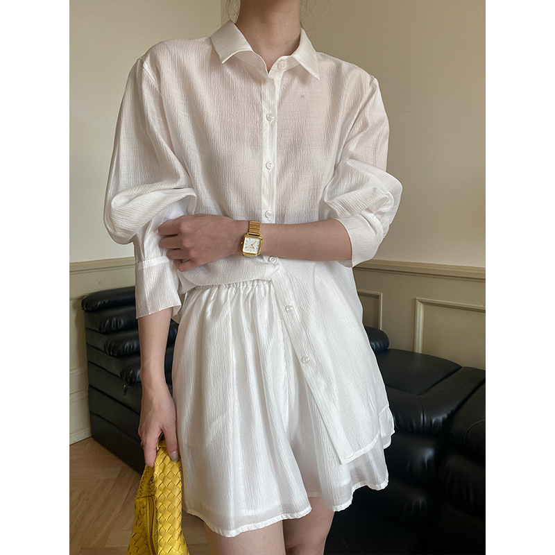 司南怦然心动温柔雾面天丝薄感防晒小众高级设计感套装