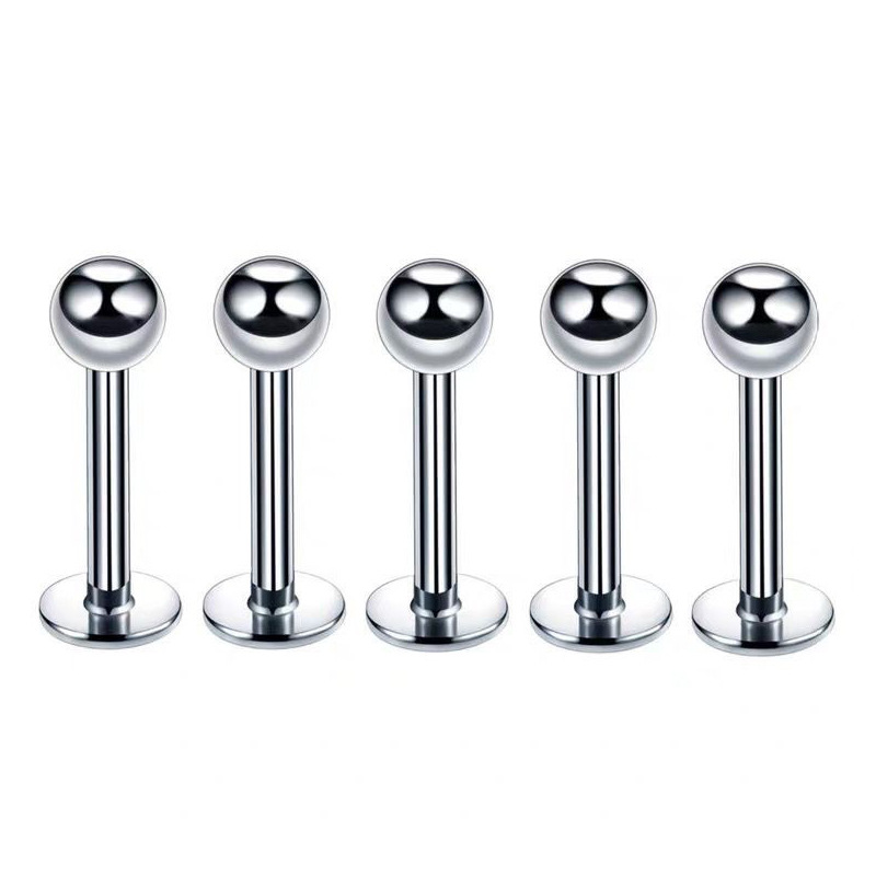 Pointed titanium steel lip stud product view