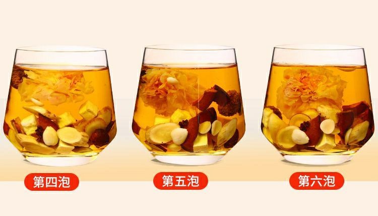 Xingren Qibai Drink Almond Seven White Herbal Tea 100g Bag 10 Cold Brew Sachets Sugar Free Wellness Blend details
