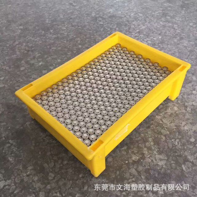 塑料电池盒350*228*80mm高脚塑料电池盒耐高温电池塑料周转盒浅