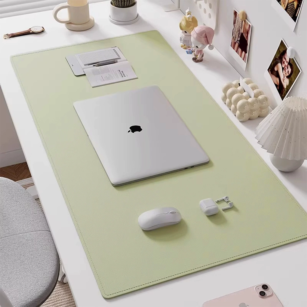 Mouse Pad Oversized Desk Mat Leather Desktop from Yomiego