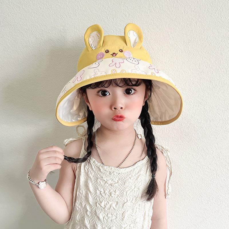 Children's summer thin sun hat for men and women solar-powered