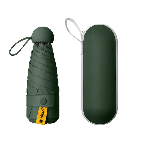 Sun umbrella women's sun protection and ultraviolet capsule umbrella 50% off sunny and rain dual-purpose umbrella folding umbrella high-end advertising umbrella