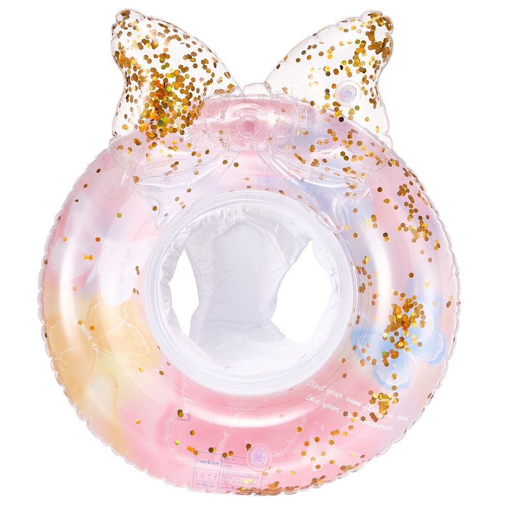 Pareja ins engrosada celebridad de Internet Rosa sirena asiento anillo dividir niños sirena anillo de natación anillo de asiento infantil