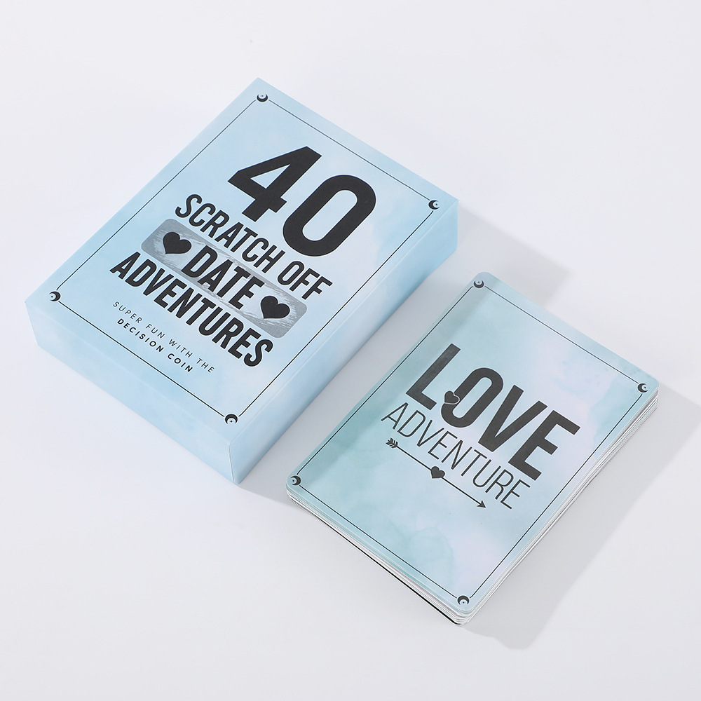 Cross-border 40SCRATCH OFF DATE ADVENTURES Couple Dating Scratch Board Card Game_voghion.com