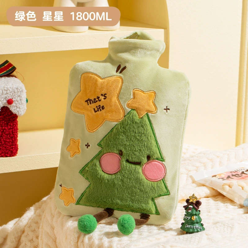 天虹 Water container PVC, plush big cartoon hand warmer, new collection, 1800 ml