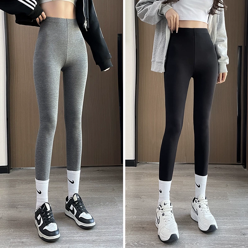 Эластичные термог leggings для женщин, высокой талией, плюс‑размер, подходят для йоги, повседневной носки и зимы