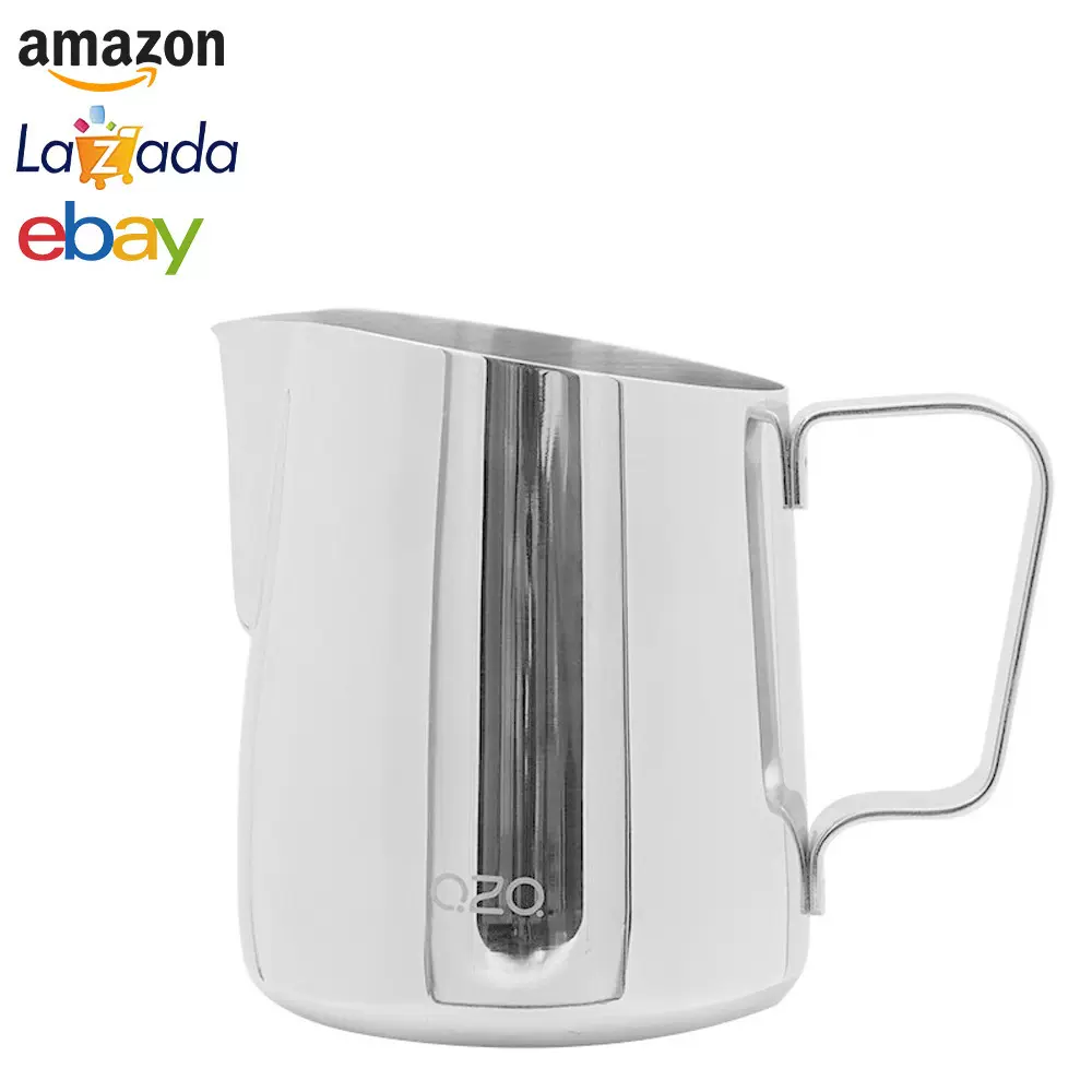 25年新款跨境拉花杯家用大容量加厚不锈钢尖嘴拉花缸打奶缸批发