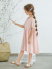 Summer silk dress, cute small princess costume, children's clothing