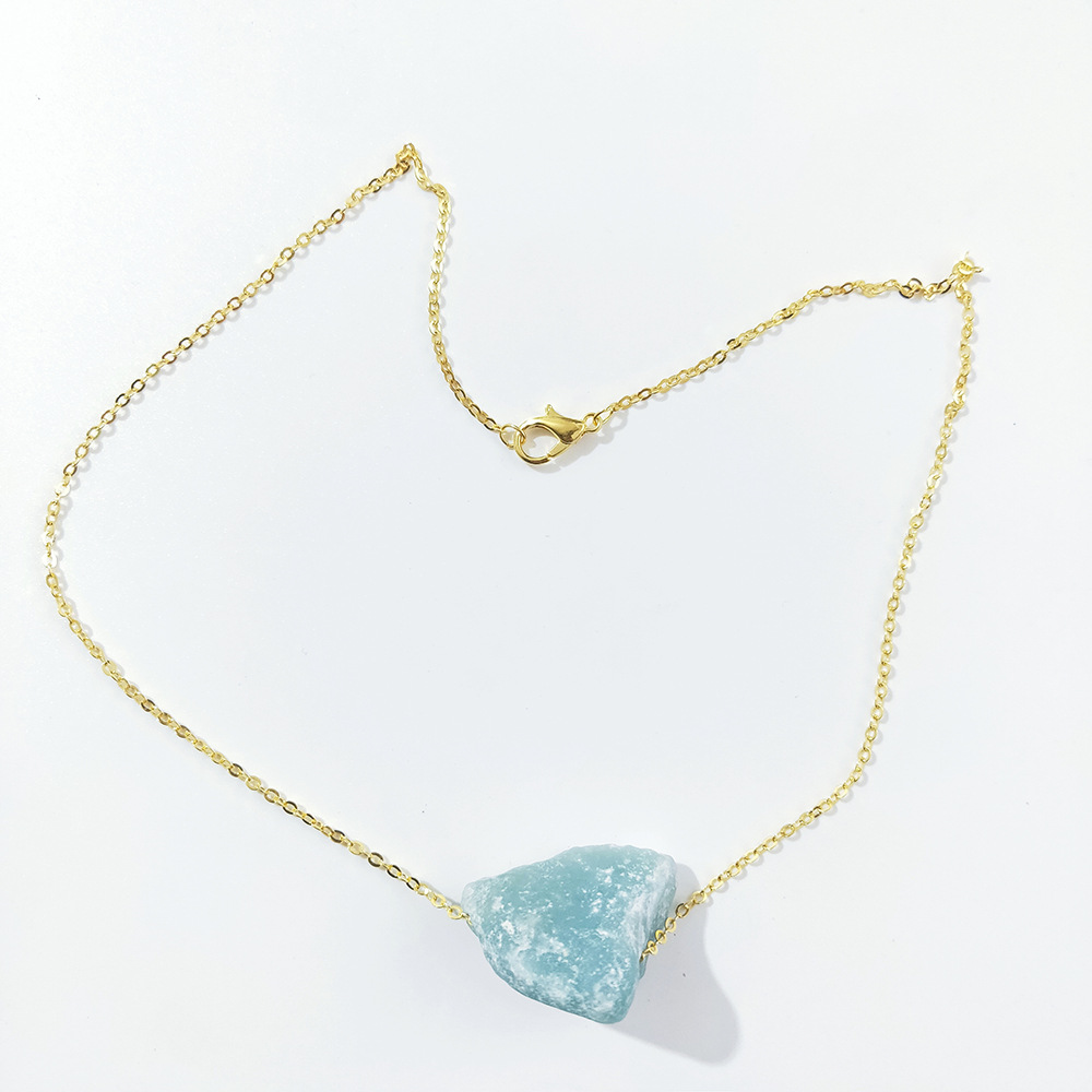 30g Weight Pendant Necklace Classification 1 Piece Quantity Fashion Solid Color Crystal Patchwork Pendant Necklace 1 Piece