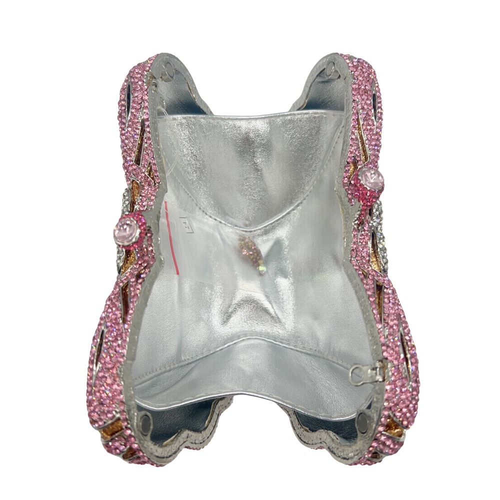 Butterfly transfronterizo caja de diamante bolsa de banquete bolsa de diamante bolsa de banquete cadena de mano bolsa de mujer