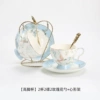 ★☆[Goblet] 2 cups, 2 saucers, 2 rose spoons + heart-shaped stand [Simple decoration] ★☆