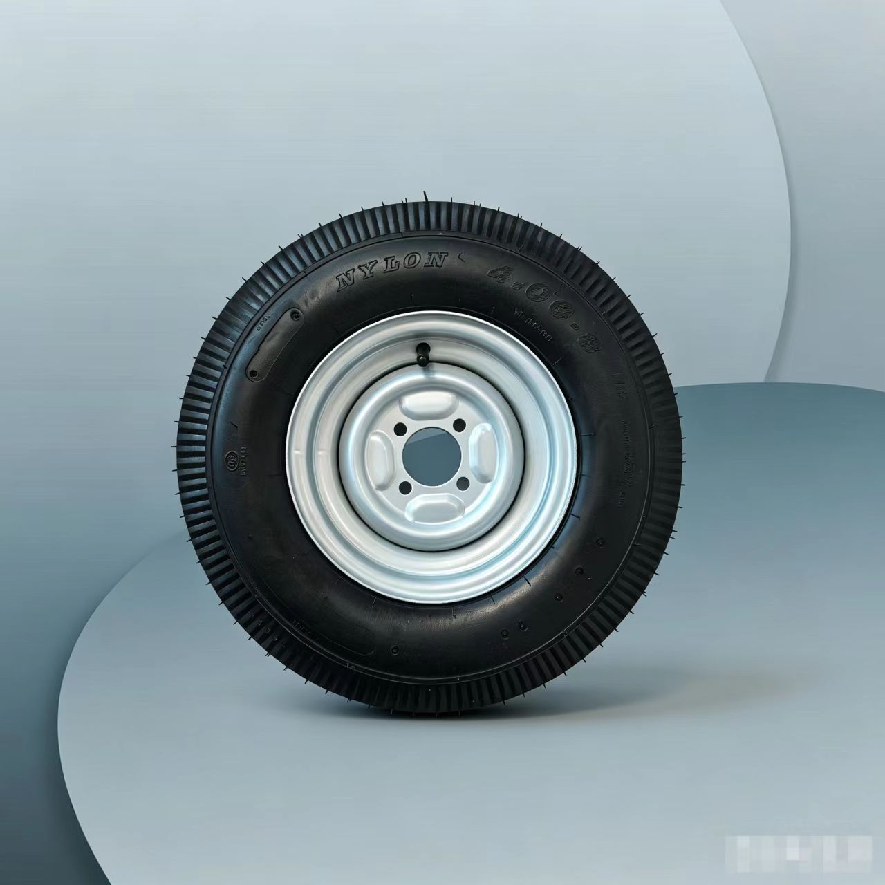 Bajaj Electric Tricycle Wheel Hub 400-8 Tire Special Tvs Thickened Steel Rim Tire Set Tricycle Parts
