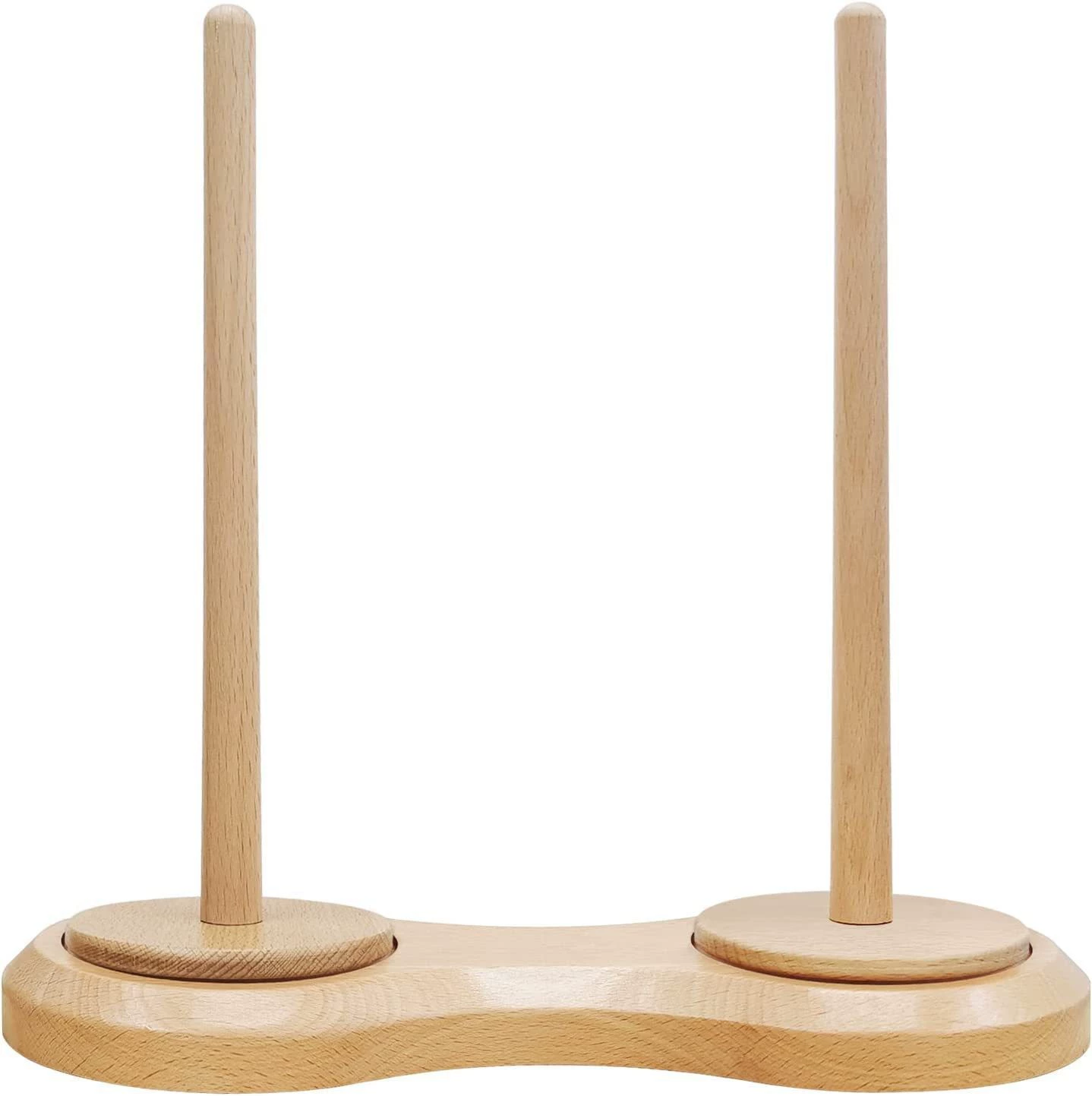 Household wood yarn frame distributor multifunctional solid wood storage shelf roll paper frame kitchen desktop plastic wrap