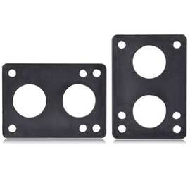 1套 图片色 橡胶+金属 双翘长板舞板公路轮刷街越野漂移板鱼板减