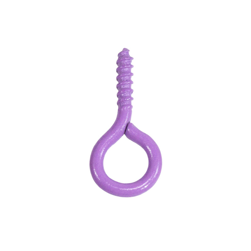 Accesorios de la joyería DIY 100 color spray pintura ovejas cuerno clavo tornillo ojo mirando teléfono caso colgante llavero