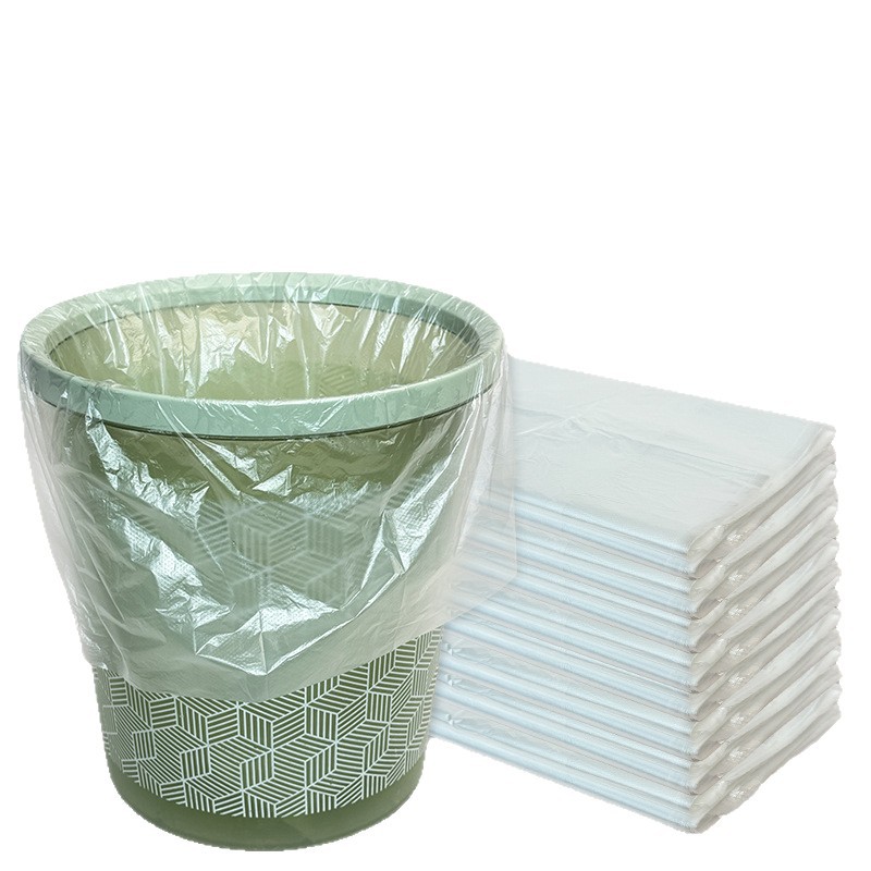 Bolsas de basura especiales para habitaciones de hotel, bolsas de plástico blancas transparentes desechables de boca plana y gruesa para el hogar, venta al por mayor